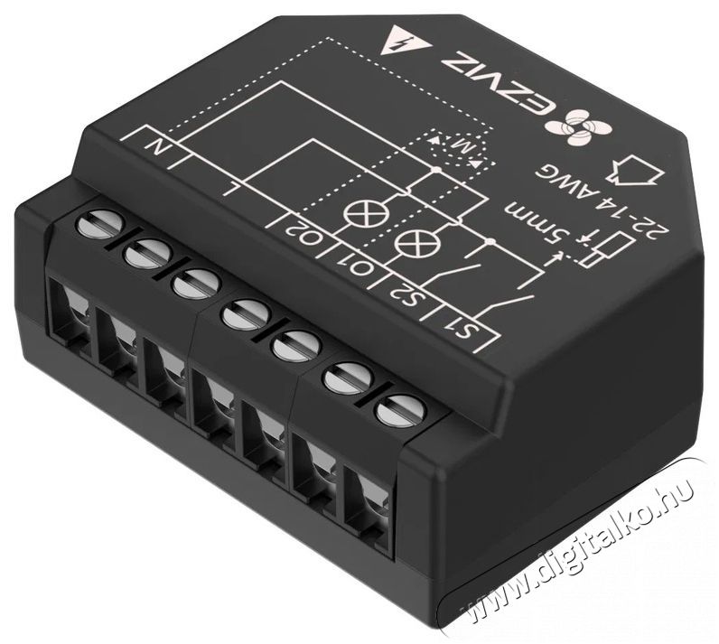 Ezviz T36-R100-WM okos WiFi kapcsol&oacute;modul, 2 csatorna, fogyaszt&aacute;sm&eacute;r&eacute;s H&aacute;ztart&aacute;s / Otthon / K&uuml;lt&eacute;r - Okos otthon - Kieg&eacute;sz&iacute;tő - 522619
