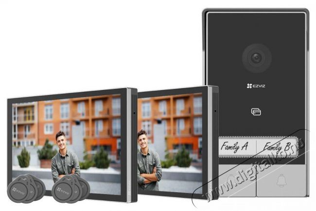 Ezviz HP7 Family Kit (2 screens) H&aacute;ztart&aacute;s / Otthon / K&uuml;lt&eacute;r - Biztons&aacute;gtechnika - Kieg&eacute;sz&iacute;tő - 519433