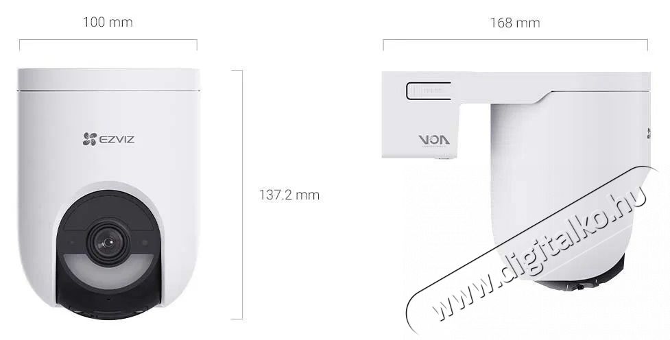 Ezviz HB8C Lite 4MP, akkumul&aacute;toros + 5W solar panel KIT IP kamera F&eacute;nyk&eacute;pezőg&eacute;p / kamera - Megfigyelő / IP kamera - 532581