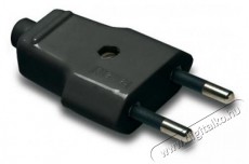 Famatel 1001-N 10A-250V fekete földeletlen dugvilla Háztartás / Otthon / Kültér - Világítás / elektromosság - Lámpa kiegészítő - 398323