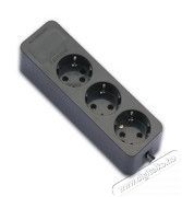 Famatel 2503-n fekete 16A-250V h&aacute;rmas f&ouml;ldelt szerelhető eloszt&oacute; H&aacute;ztart&aacute;s / Otthon / K&uuml;lt&eacute;r - Vil&aacute;g&iacute;t&aacute;s / elektromoss&aacute;g - H&aacute;l&oacute;zati eloszt&oacute; / hosszabb&iacute;t&oacute; / adapter - 386910