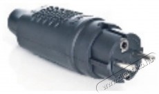 Famatel 1107 fekete erős&iacute;tett 16A 250V f&ouml;ldelt gumi lengővilla H&aacute;ztart&aacute;s / Otthon / K&uuml;lt&eacute;r - Vil&aacute;g&iacute;t&aacute;s / elektromoss&aacute;g - H&aacute;l&oacute;zati eloszt&oacute; / hosszabb&iacute;t&oacute; / adapter - 389099