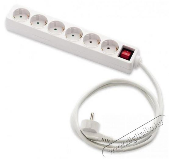 Famatel vez.+kapcsol&oacute; 16A-250V 3m 6-os hosszabb&iacute;t&oacute; H&aacute;ztart&aacute;s / Otthon / K&uuml;lt&eacute;r - Vil&aacute;g&iacute;t&aacute;s / elektromoss&aacute;g - H&aacute;l&oacute;zati eloszt&oacute; / hosszabb&iacute;t&oacute; / adapter - 394351