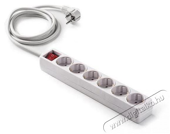 Famatel vez.+kapcsol&oacute; 16A-250V 3m 6-os hosszabb&iacute;t&oacute; H&aacute;ztart&aacute;s / Otthon / K&uuml;lt&eacute;r - Vil&aacute;g&iacute;t&aacute;s / elektromoss&aacute;g - H&aacute;l&oacute;zati eloszt&oacute; / hosszabb&iacute;t&oacute; / adapter - 394351