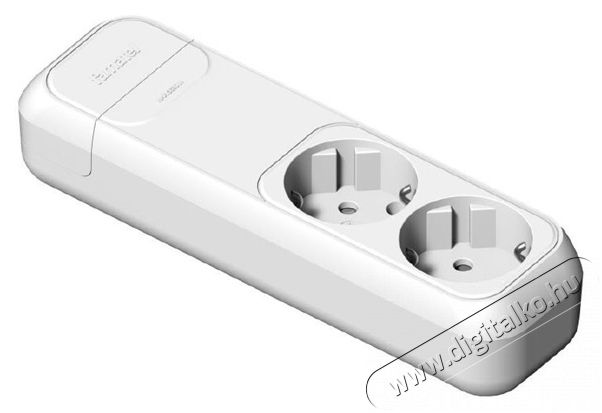 Famatel 2502 feh&eacute;r 16A-250V dupla f&ouml;ldelt szerelhető eloszt&oacute; H&aacute;ztart&aacute;s / Otthon / K&uuml;lt&eacute;r - Vil&aacute;g&iacute;t&aacute;s / elektromoss&aacute;g - H&aacute;l&oacute;zati eloszt&oacute; / hosszabb&iacute;t&oacute; / adapter - 386877