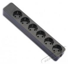 Famatel 2507-N 16A-250V hatos /hosszanti/ fekete F&ouml;ldelt szerelhető eloszt&oacute; - Iroda &eacute;s sz&aacute;m&iacute;t&aacute;stechnika - Egy&eacute;b sz&aacute;m&iacute;t&aacute;stechnikai term&eacute;k - 457351