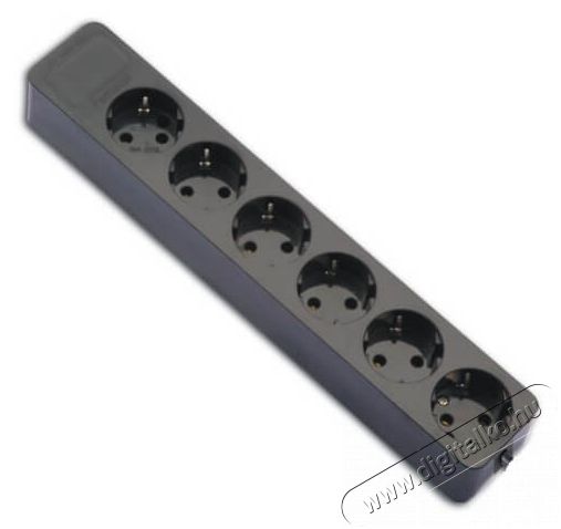 Famatel 2507-N 16A-250V hatos /hosszanti/ fekete F&ouml;ldelt szerelhető eloszt&oacute; Iroda &eacute;s sz&aacute;m&iacute;t&aacute;stechnika - Egy&eacute;b sz&aacute;m&iacute;t&aacute;stechnikai term&eacute;k - 457351