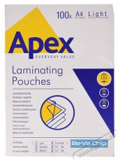 Fellowes Apex Light A4 180mic 100db-os víztiszta előlap Iroda és számítástechnika - Papír kezelő termék - Lamináló fólia - 387115