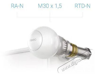 Fibaro Radiator Thermostat Z-Wave plus H&aacute;ztart&aacute;s / Otthon / K&uuml;lt&eacute;r - Okos otthon - Termoszt&aacute;t - 508101