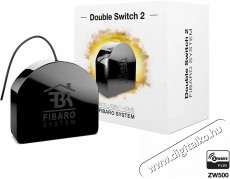 Fibaro Double Switch 2, Z-Wave Plus T&aacute;vvez&eacute;rlő H&aacute;ztart&aacute;s / Otthon / K&uuml;lt&eacute;r - Okos otthon - Kieg&eacute;sz&iacute;tő - 522641