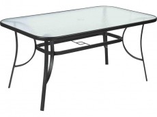 Fieldmann FDZN 5020 fémvázas asztal, üveglappal Háztartás / Otthon / Kültér - Kültér / kerti termék / grill - Kerti bútor - 376077