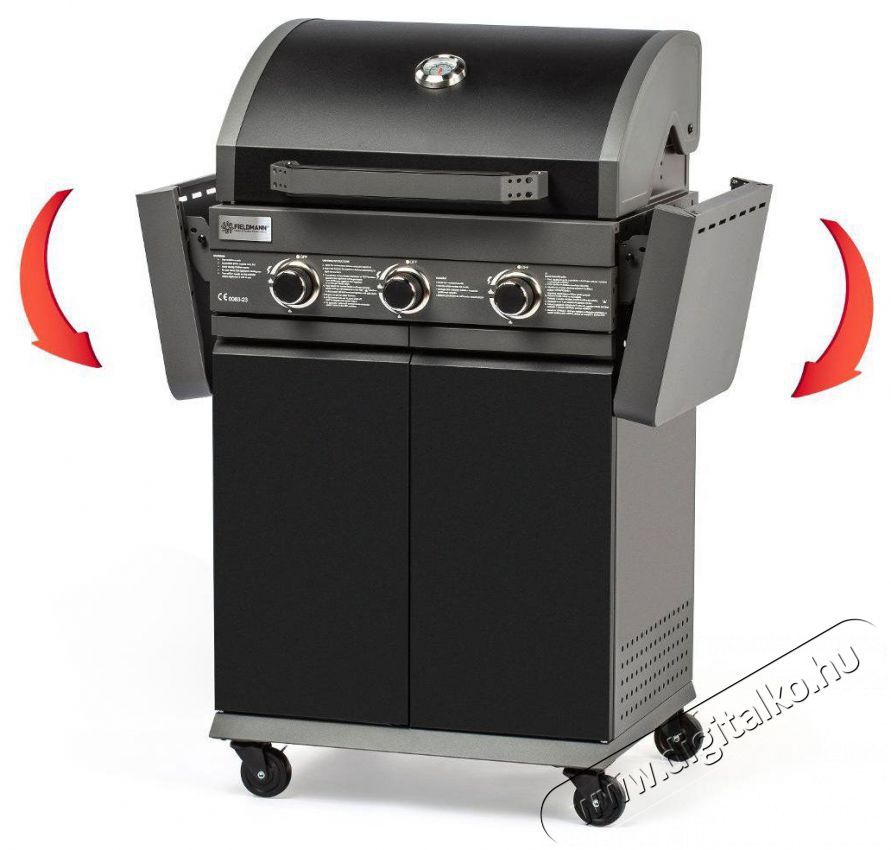 Fieldmann FZG 3006 g&aacute;z grill 3 &eacute;gőfejes H&aacute;ztart&aacute;s / Otthon / K&uuml;lt&eacute;r - K&uuml;lt&eacute;r / kerti term&eacute;k / grill - Kerti grill - 505120