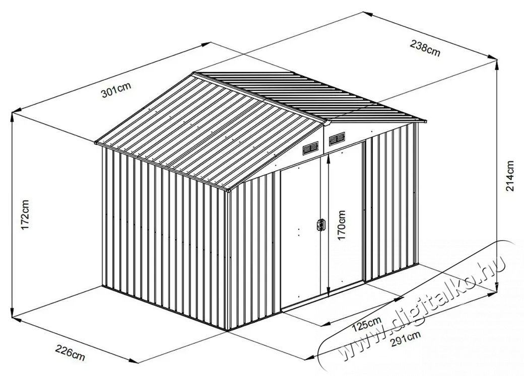 Fieldmann FZDO 1007 F&eacute;m Kerti T&aacute;rol&oacute; 7m2 H&aacute;ztart&aacute;s / Otthon / K&uuml;lt&eacute;r - Egy&eacute;b h&aacute;ztart&aacute;si term&eacute;k - 538184