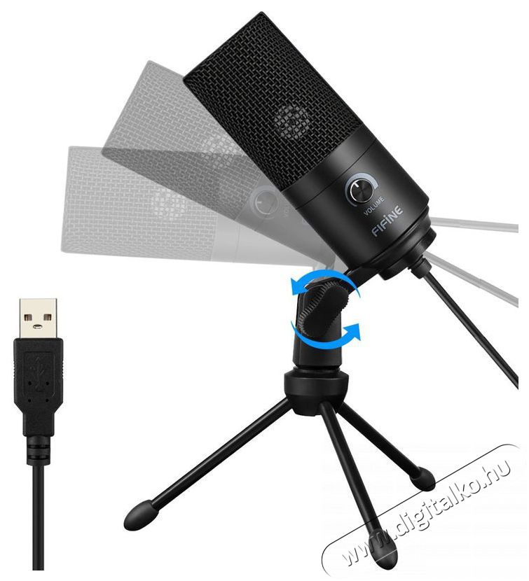 FIFINE K669B Fot&oacute;-Vide&oacute; kieg&eacute;sz&iacute;tők - Mikrofon - Fot&oacute;-vide&oacute; mikrofon - 524770