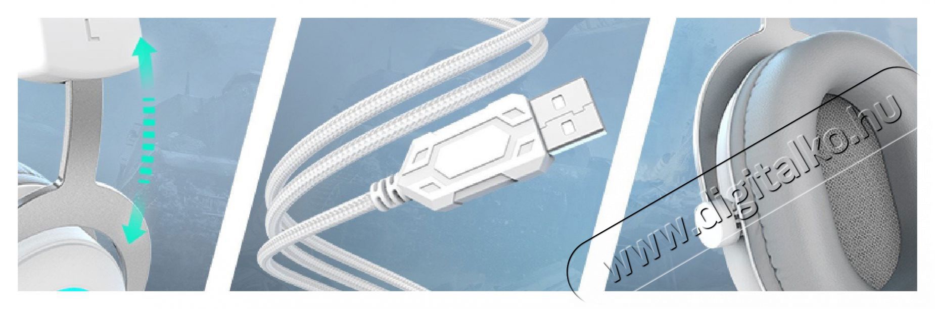 FIFINE H6W Fejhallgat&oacute; Audio-Video / Hifi / Multim&eacute;dia - F&uuml;l &eacute;s Fejhallgat&oacute;k - Fejhallgat&oacute; - 529469