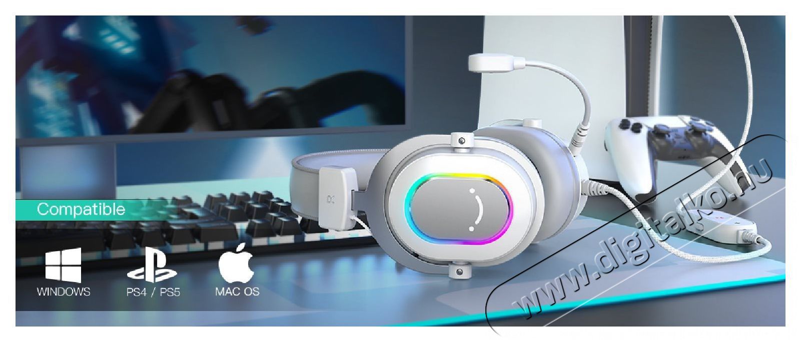 FIFINE H6W Fejhallgat&oacute; Audio-Video / Hifi / Multim&eacute;dia - F&uuml;l &eacute;s Fejhallgat&oacute;k - Fejhallgat&oacute; - 529469