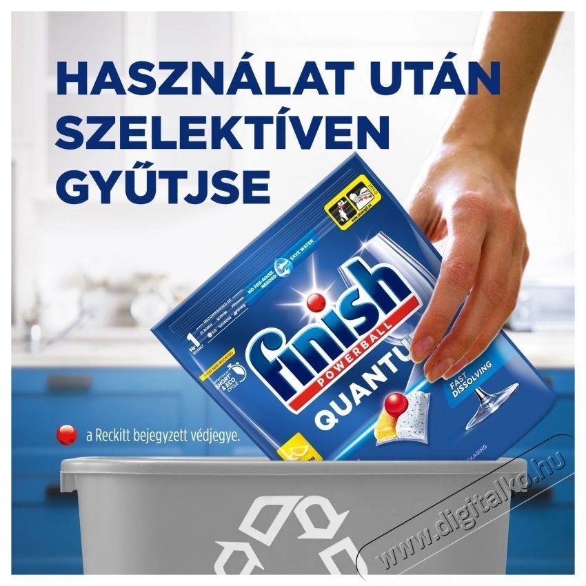 Finish Quantum All in 1 Lemon Sparkle 60 db H&aacute;ztart&aacute;s / Otthon / K&uuml;lt&eacute;r - Tiszt&iacute;t&oacute; / mos&oacute; - Kieg&eacute;sz&iacute;tő - 537814