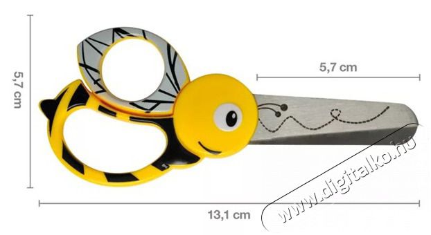 FISKARS 13 cm - m&eacute;hecske gyermekoll&oacute; Konyhai term&eacute;kek - Konyhai eszk&ouml;z - K&eacute;s / oll&oacute; - 507501