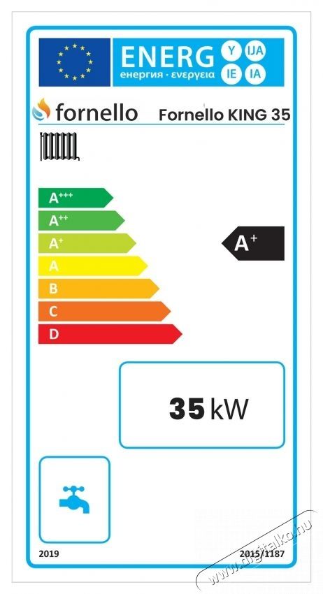 FORNELLO Pellet King 35 KW pellet monoblokk k&ouml;zponti fűt&eacute;si rendszer H&aacute;ztart&aacute;s / Otthon / K&uuml;lt&eacute;r - Fűt&eacute;s - K&uuml;lt&eacute;ri fűt&eacute;s - 536576