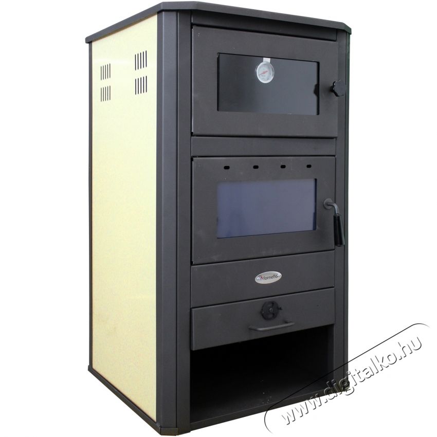 FORNELLO MILANO E Fat&uuml;zel&eacute;sű k&aacute;lyha, 24 KW, &Eacute;telmeleg&iacute;t&eacute;s, 580x560x1060 mm H&aacute;ztart&aacute;s / Otthon / K&uuml;lt&eacute;r - Fűt&eacute;s - Kandall&oacute; - 536558