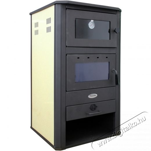FORNELLO MILANO E Fat&uuml;zel&eacute;sű k&aacute;lyha, 24 KW, &Eacute;telmeleg&iacute;t&eacute;s, 580x560x1060 mm H&aacute;ztart&aacute;s / Otthon / K&uuml;lt&eacute;r - Fűt&eacute;s - Kandall&oacute; - 536558