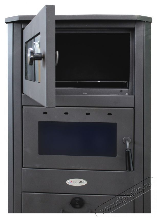 FORNELLO MILANO E Fat&uuml;zel&eacute;sű k&aacute;lyha, 24 KW, &Eacute;telmeleg&iacute;t&eacute;s, 580x560x1060 mm H&aacute;ztart&aacute;s / Otthon / K&uuml;lt&eacute;r - Fűt&eacute;s - Kandall&oacute; - 536558