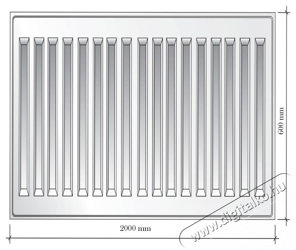 FORNELLO Radi&aacute;tor, t&iacute;pus 22, 600x800 mm, Ac&eacute;l H&aacute;ztart&aacute;s / Otthon / K&uuml;lt&eacute;r - Fűt&eacute;s - Fali fűtőtest - 536534