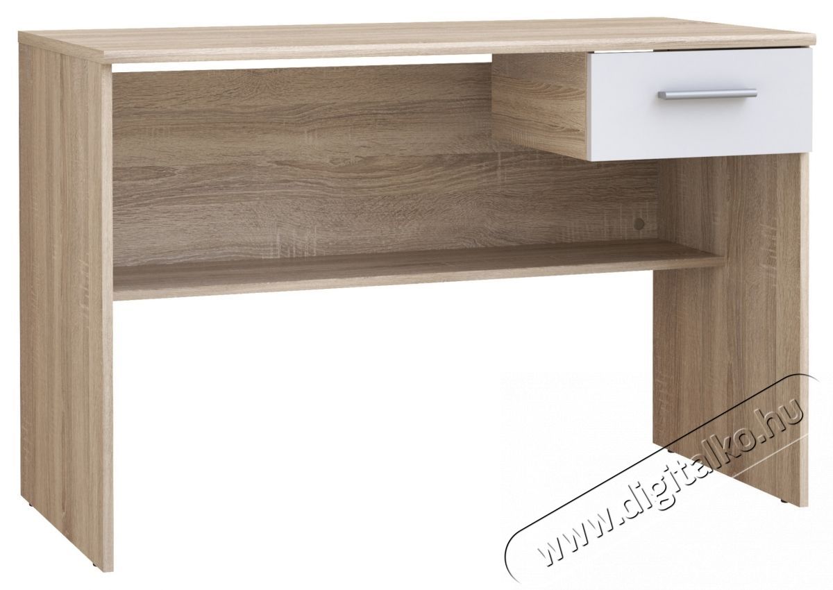 Forte Lupo &iacute;r&oacute;asztal, m&eacute;retek 110x52x72,3, Sonoma t&ouml;lgy/feh&eacute;r Iroda &eacute;s sz&aacute;m&iacute;t&aacute;stechnika - Egy&eacute;b sz&aacute;m&iacute;t&aacute;stechnikai term&eacute;k - 536587