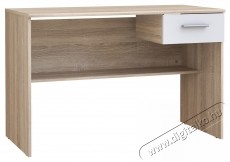Forte Lupo &iacute;r&oacute;asztal, m&eacute;retek 110x52x72,3, Sonoma t&ouml;lgy/feh&eacute;r Iroda &eacute;s sz&aacute;m&iacute;t&aacute;stechnika - Egy&eacute;b sz&aacute;m&iacute;t&aacute;stechnikai term&eacute;k - 536587