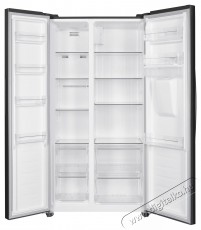 FRAM FSBS-HM440NFXWDE++ Side by side hűtőszekr&eacute;ny, 439 l, No Frost, E energiaoszt&aacute;ly, kompresszor inverter, kijelző, v&iacute;zadagol&oacute;, intelligens funkci&oacute;, M 176,5 cm, ez&uuml;st Konyhai term&eacute;kek - Hűtő, fagyaszt&oacute; (szabadon&aacute;ll&oacute;) - Amerikai t&iacute;pus&uacute; Side By Side hűtő - 535208