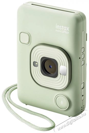 FujiFilm Instax mini Liplay Matcha Green F&eacute;nyk&eacute;pezőg&eacute;p / kamera - Kompakt f&eacute;nyk&eacute;pezőg&eacute;p - Okostelefonhoz csatlakoztathat&oacute; f&eacute;nyk&eacute;pezőg&eacute;p - 520104