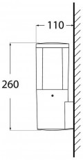 Fumagalli CARLO WALL LED 3,5W GU10 k&uuml;lt&eacute;ri falil&aacute;mpa - fekete  H&aacute;ztart&aacute;s / Otthon / K&uuml;lt&eacute;r - Vil&aacute;g&iacute;t&aacute;s / elektromoss&aacute;g - Kerti / k&uuml;lt&eacute;ri l&aacute;mpa - 369540