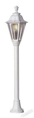 Fumagalli MIZAR/RUT LED 8W 2,7K E27 feh&eacute;r k&uuml;lt&eacute;ri &aacute;ll&oacute;l&aacute;mpa H&aacute;ztart&aacute;s / Otthon / K&uuml;lt&eacute;r - Vil&aacute;g&iacute;t&aacute;s / elektromoss&aacute;g - Kerti / k&uuml;lt&eacute;ri l&aacute;mpa - 388300