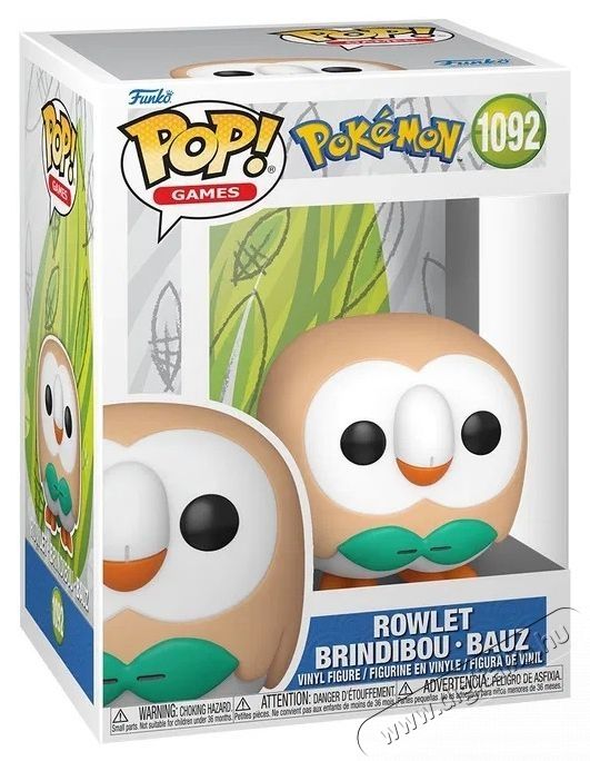 Funko POP! Pok&eacute;mon - Rowlet H&aacute;ztart&aacute;s / Otthon / K&uuml;lt&eacute;r - J&aacute;t&eacute;k / Sport - J&aacute;t&eacute;kfigura - 531785