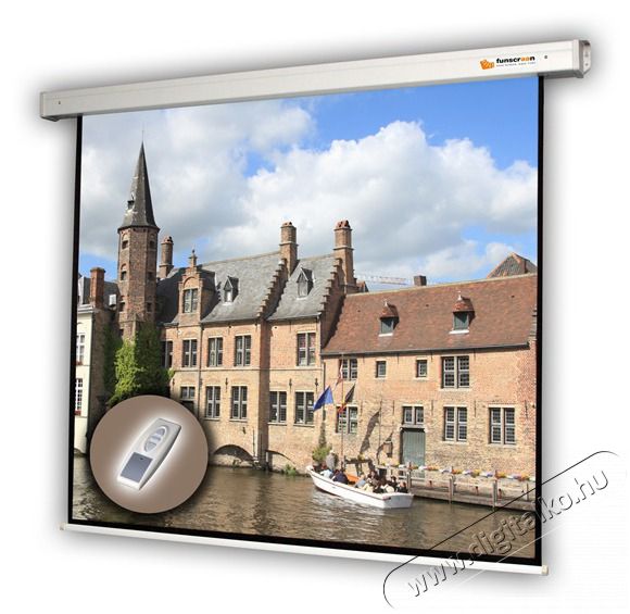 FUNSCREEN Motor 16:9 114cm&times;203cm motoros fali vet&iacute;tőv&aacute;szon Tv kieg&eacute;sz&iacute;tők - Vet&iacute;tőv&aacute;szon - 410246