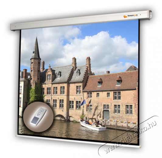 FUNSCREEN Motor 16:9 114cm&times;203cm motoros fali vet&iacute;tőv&aacute;szon Tv kieg&eacute;sz&iacute;tők - Vet&iacute;tőv&aacute;szon - 410246