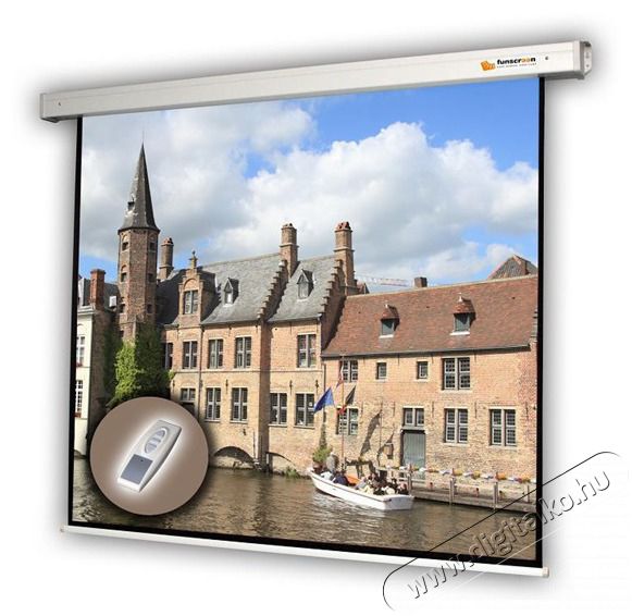 FUNSCREEN Motor 244x244cm motoros fali vet&iacute;tőv&aacute;szon Tv kieg&eacute;sz&iacute;tők - Vet&iacute;tőv&aacute;szon - 444665