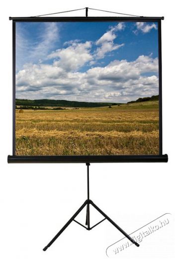 FUNSCREEN Tripod 1:1 240cm&times;240cm hordozhat&oacute; 3 l&aacute;b&uacute; &aacute;llv&aacute;nyos vet&iacute;tőv&aacute;szon Tv kieg&eacute;sz&iacute;tők - Vet&iacute;tőv&aacute;szon - 444666