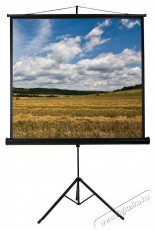FUNSCREEN Tripod 1:1 160cm×160cm hordozható 3 lábú állványos vetítővászon - Tv kiegészítők - Vetítővászon - 480480
