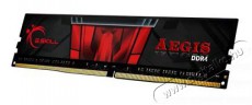 G-SKILL 8GB/3200MHz DDR-4 Aegis fekete (F4-3200C16S-8GIS) mem&oacute;ria Iroda &eacute;s sz&aacute;m&iacute;t&aacute;stechnika - Sz&aacute;m&iacute;t&oacute;g&eacute;p tartoz&eacute;k - Mem&oacute;ria - 480761