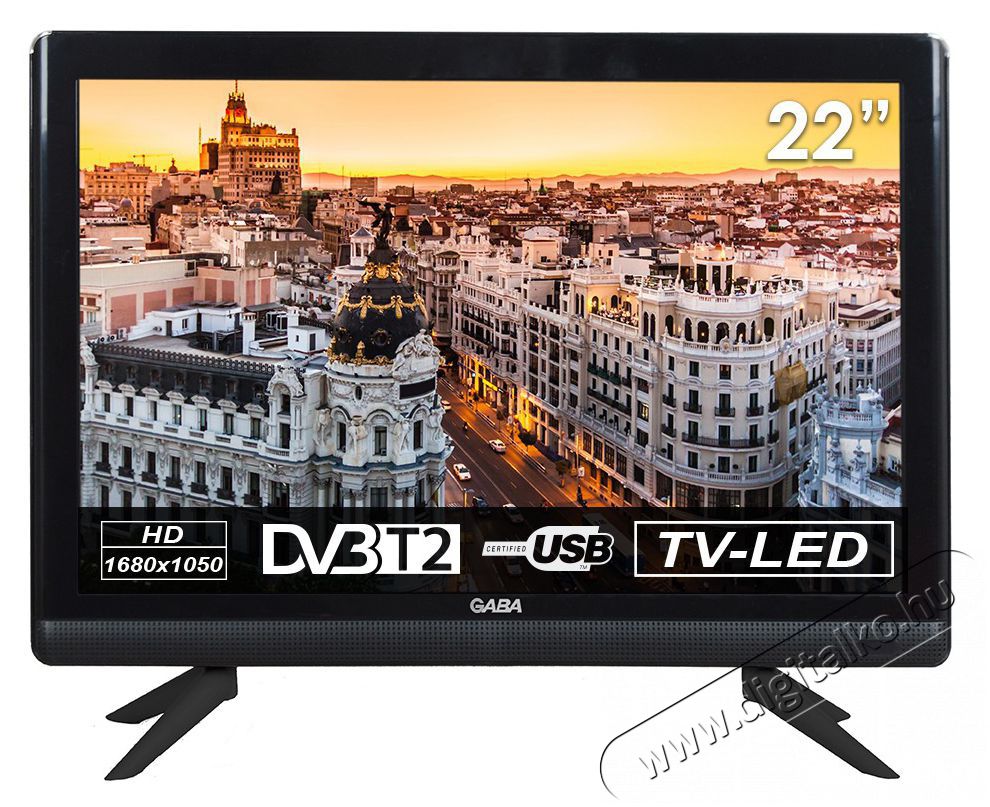 Gaba GLV-2201 LED telev&iacute;zi&oacute; Telev&iacute;zi&oacute;k - LED telev&iacute;zi&oacute; - 1080p Full HD felbont&aacute;s&uacute; - 499091