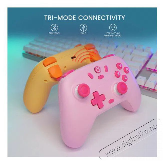 GameSir Nova Lite Multiplatform Gaming Controller - Blush Pink Iroda &eacute;s sz&aacute;m&iacute;t&aacute;stechnika - J&aacute;t&eacute;k konzol - Kontroller - 528948
