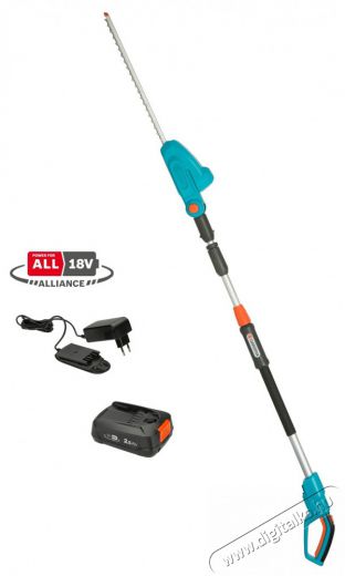 Gardena 1473220 THS 42/18V P4A Teleszk&oacute;pos s&ouml;v&eacute;nyny&iacute;r&oacute; akkumul&aacute;torral H&aacute;ztart&aacute;s / Otthon / K&uuml;lt&eacute;r - K&uuml;lt&eacute;r / kerti term&eacute;k / grill - S&ouml;v&eacute;ny / k&eacute;zi fű &eacute;s lomb v&aacute;g&oacute; - 365553