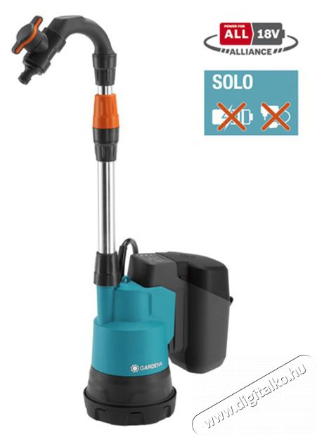Gardena 2000/2 18V P4A akkumul&aacute;tor n&eacute;lk&uuml;l akkumul&aacute;toros hord&oacute;&uuml;r&iacute;tő szivatty&uacute; H&aacute;ztart&aacute;s / Otthon / K&uuml;lt&eacute;r - K&uuml;lt&eacute;r / kerti term&eacute;k / grill - Szivatty&uacute; - 448363