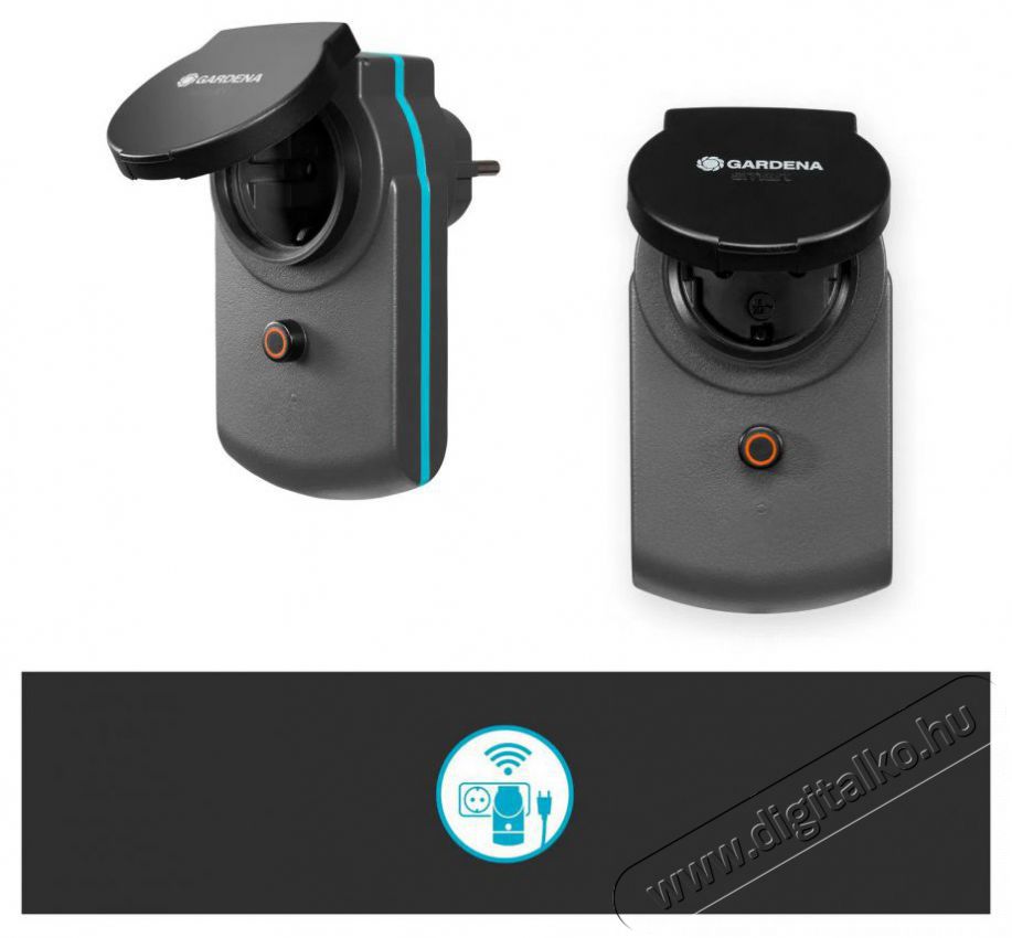 Gardena Smart t&aacute;vir&aacute;ny&iacute;t&oacute;s aljzat H&aacute;ztart&aacute;s / Otthon / K&uuml;lt&eacute;r - Okos otthon - Okos konnektor - 522713