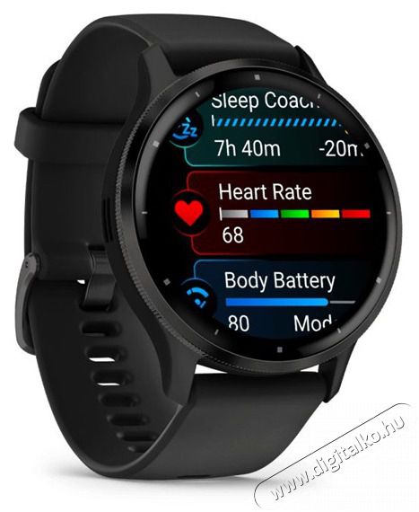 Garmin Venu 3 fekete, fekete kerettel, szilikon sz&iacute;jjal okos&oacute;ra (010-02784) Mobil / Kommunik&aacute;ci&oacute; / Smart - Okos eszk&ouml;z - Okos&oacute;ra - 501031