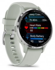 Garmin Venu 3S zs&aacute;lya, ez&uuml;st kerettel, szilikon sz&iacute;jjal okos&oacute;ra Mobil / Kommunik&aacute;ci&oacute; / Smart - Okos eszk&ouml;z - Okos&oacute;ra - 501030