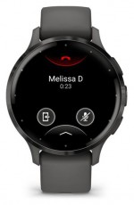 Garmin Venu 3S sz&uuml;rke, sz&uuml;rke kerettel, szilikon sz&iacute;jjal okos&oacute;ra Mobil / Kommunik&aacute;ci&oacute; / Smart - Okos eszk&ouml;z - Okos&oacute;ra - 508870