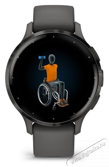 Garmin Venu 3S sz&uuml;rke, sz&uuml;rke kerettel, szilikon sz&iacute;jjal okos&oacute;ra Mobil / Kommunik&aacute;ci&oacute; / Smart - Okos eszk&ouml;z - Okos&oacute;ra - 508870
