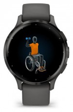 Garmin Venu 3S sz&uuml;rke, sz&uuml;rke kerettel, szilikon sz&iacute;jjal okos&oacute;ra Mobil / Kommunik&aacute;ci&oacute; / Smart - Okos eszk&ouml;z - Okos&oacute;ra - 508870